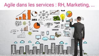 Agile dans les services : RH, Marketing, ...
 