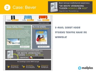2

Case: Bever

E-mail zorgt voor
fysieke traffic naar de
winkels!

 