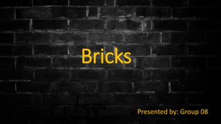 Bricks
Presented by: Group 08
 