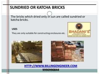 Brick work Notes Tutorial PDF Free Donwnload Presentation | PPTX
