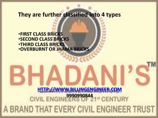 Brick work Notes Tutorial PDF Free Donwnload Presentation | PPTX