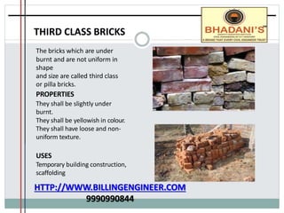 Brick work Notes Tutorial PDF Free Donwnload Presentation | PPTX