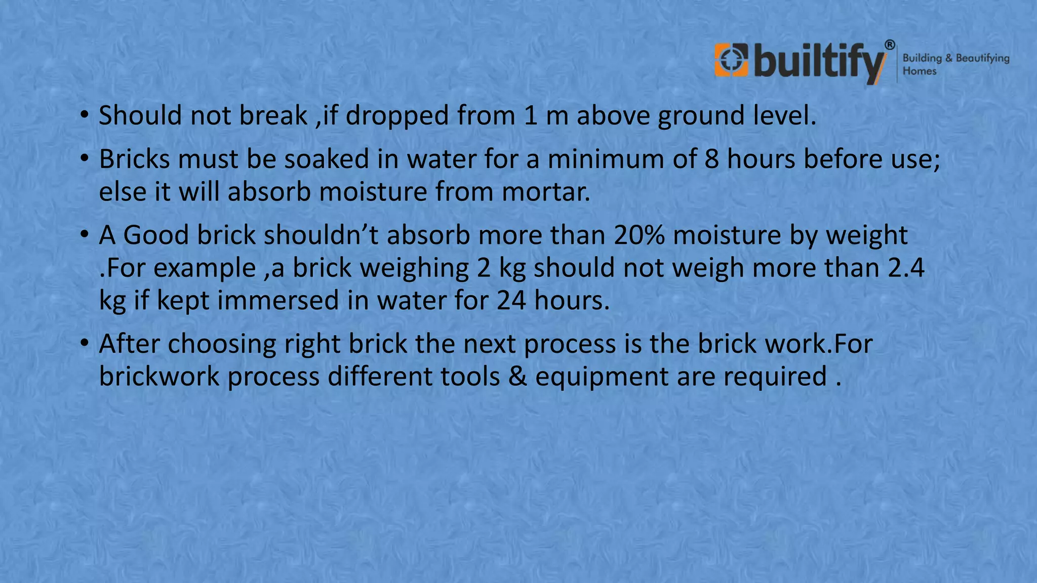 Brickwork and plastering | PPTX