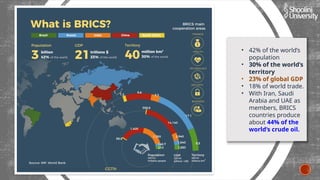 “Strategic Evolution and Global Impact of BRICS: Trade, Governance ...