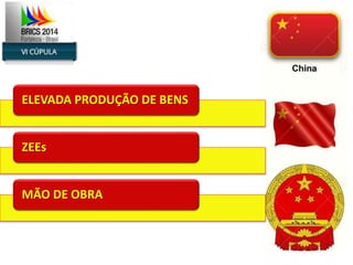 ELEVADA PRODUÇÃO DE BENS 
ZEEs 
MÃO DE OBRA 
 