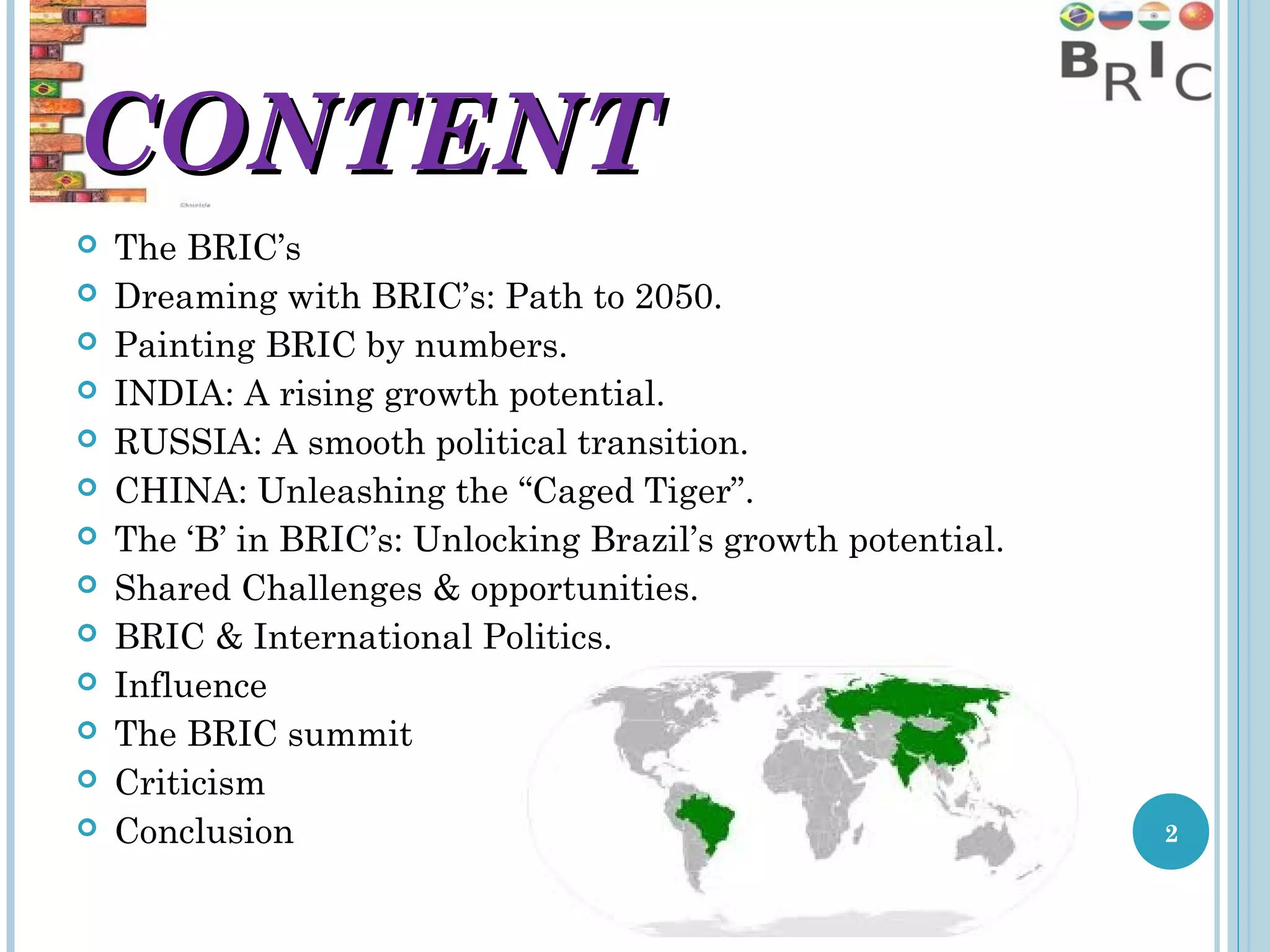 Bric Examples Brics nations | PPT