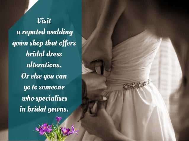 Wedding Dress Alterations Timeline 4