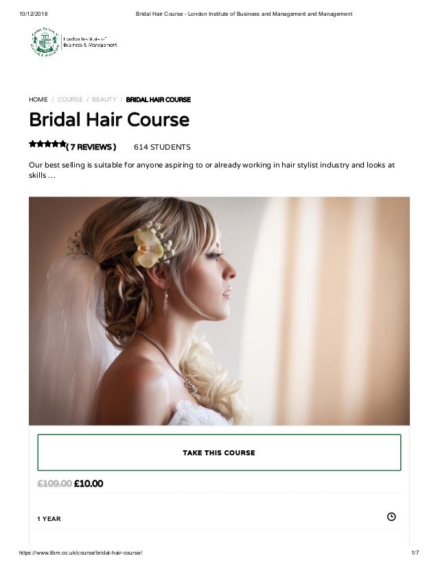 Bridal Hair Course Libm