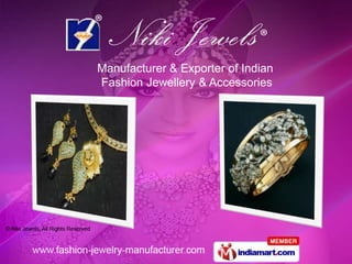 Manufacturer & Exporter of Indian
Fashion Jewellery & Accessories
 