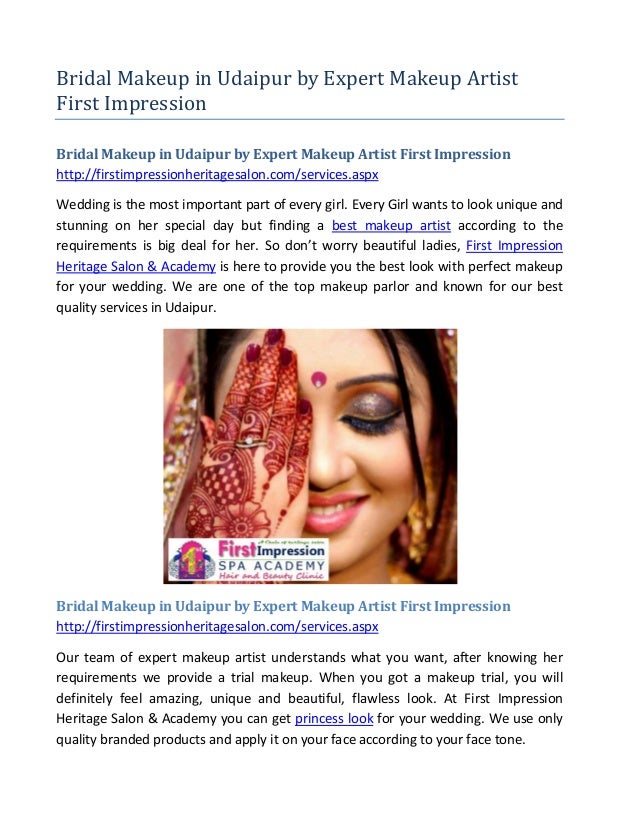 Bridal Makeup In Udaipur By Expert Makeup Artist First Impression