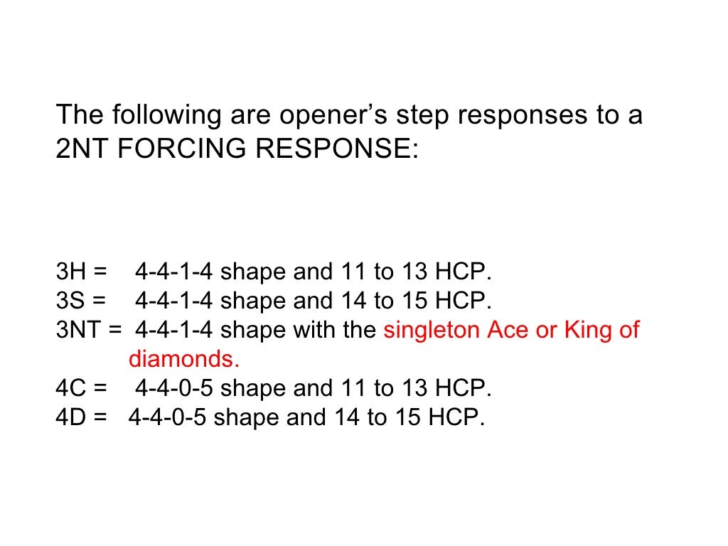 Bridge precision bidding