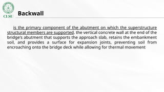 Superstructure and Substructure of a Bridge (Bridge Engineering) | PPTX
