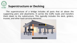Superstructure and Substructure of a Bridge (Bridge Engineering) | PPTX