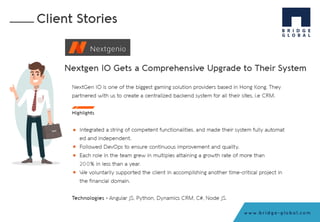 Company Presentation- Bridge Global