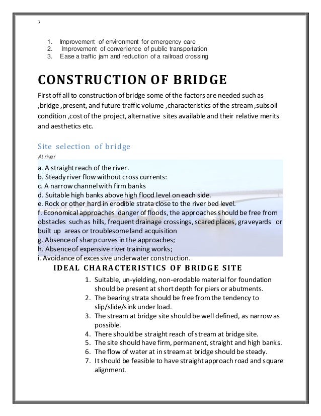 Bridge Report