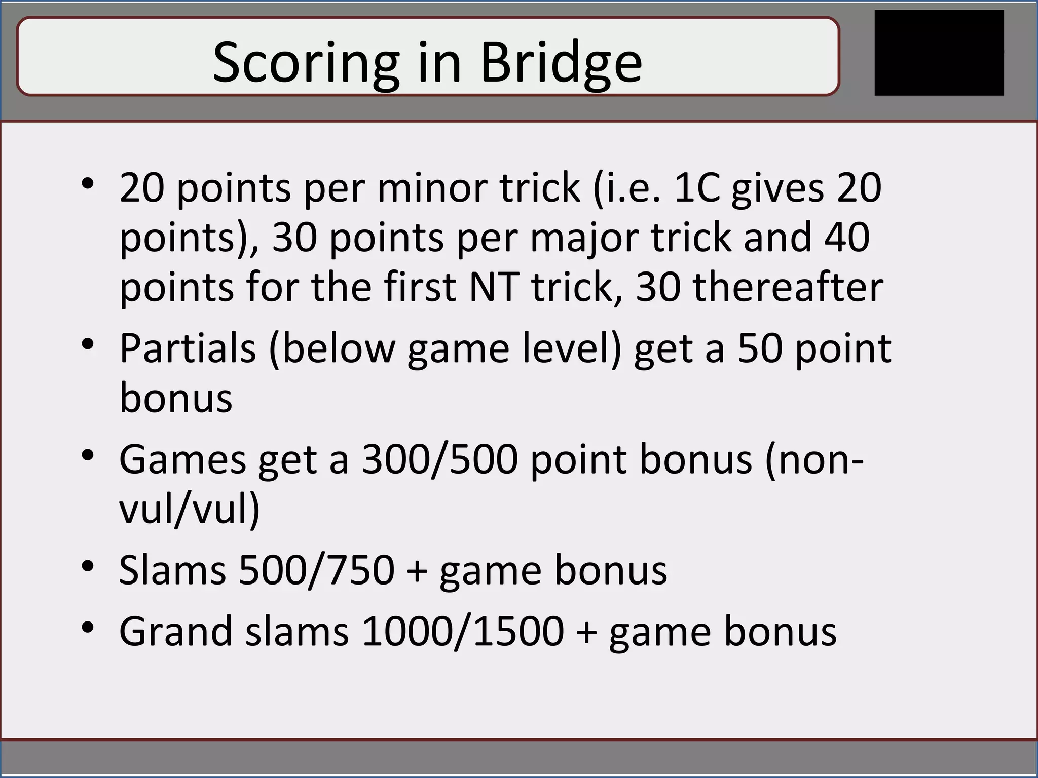 Bridge 1 Basics And Opening | PPT