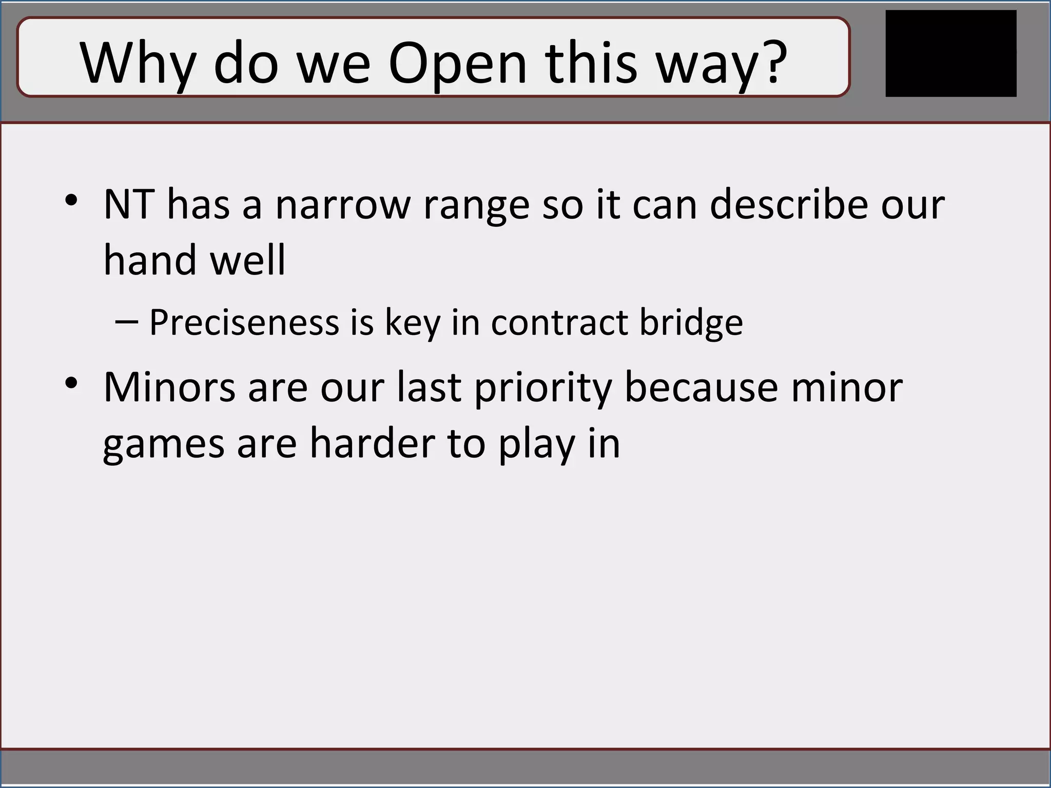 Bridge 1 Basics And Opening | PPT