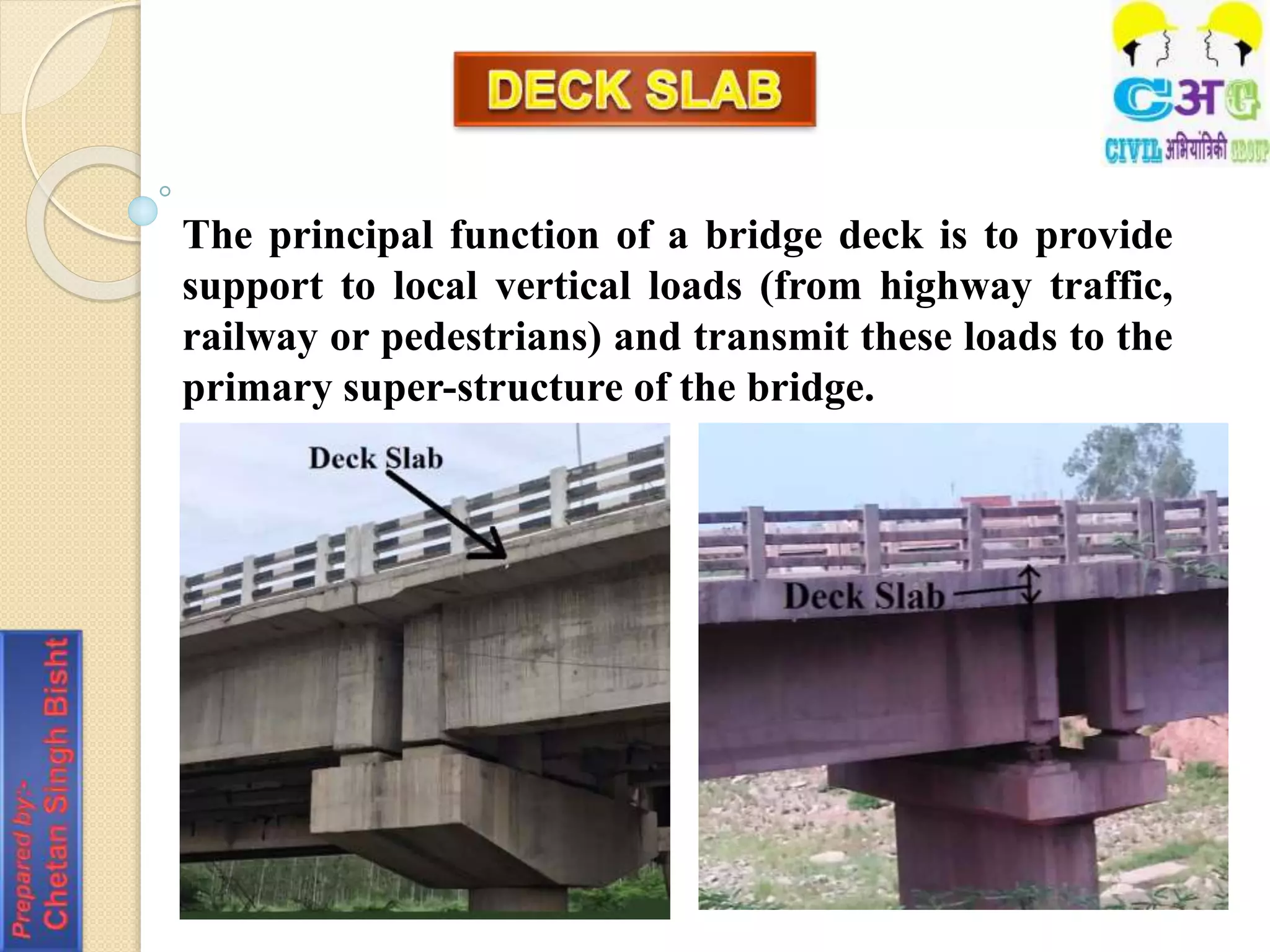 Bridges and its Types & Components by Chetan Bisht | PPTX