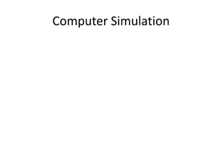 Computer Simulation
 