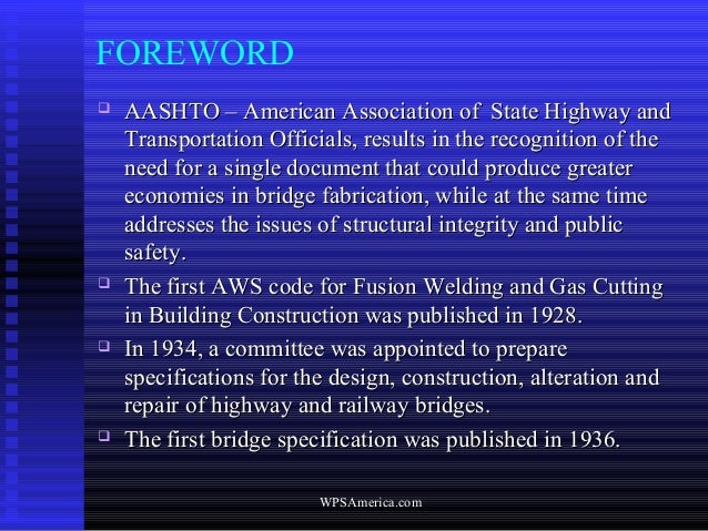 AWS D1.5 Bridge Welding Code