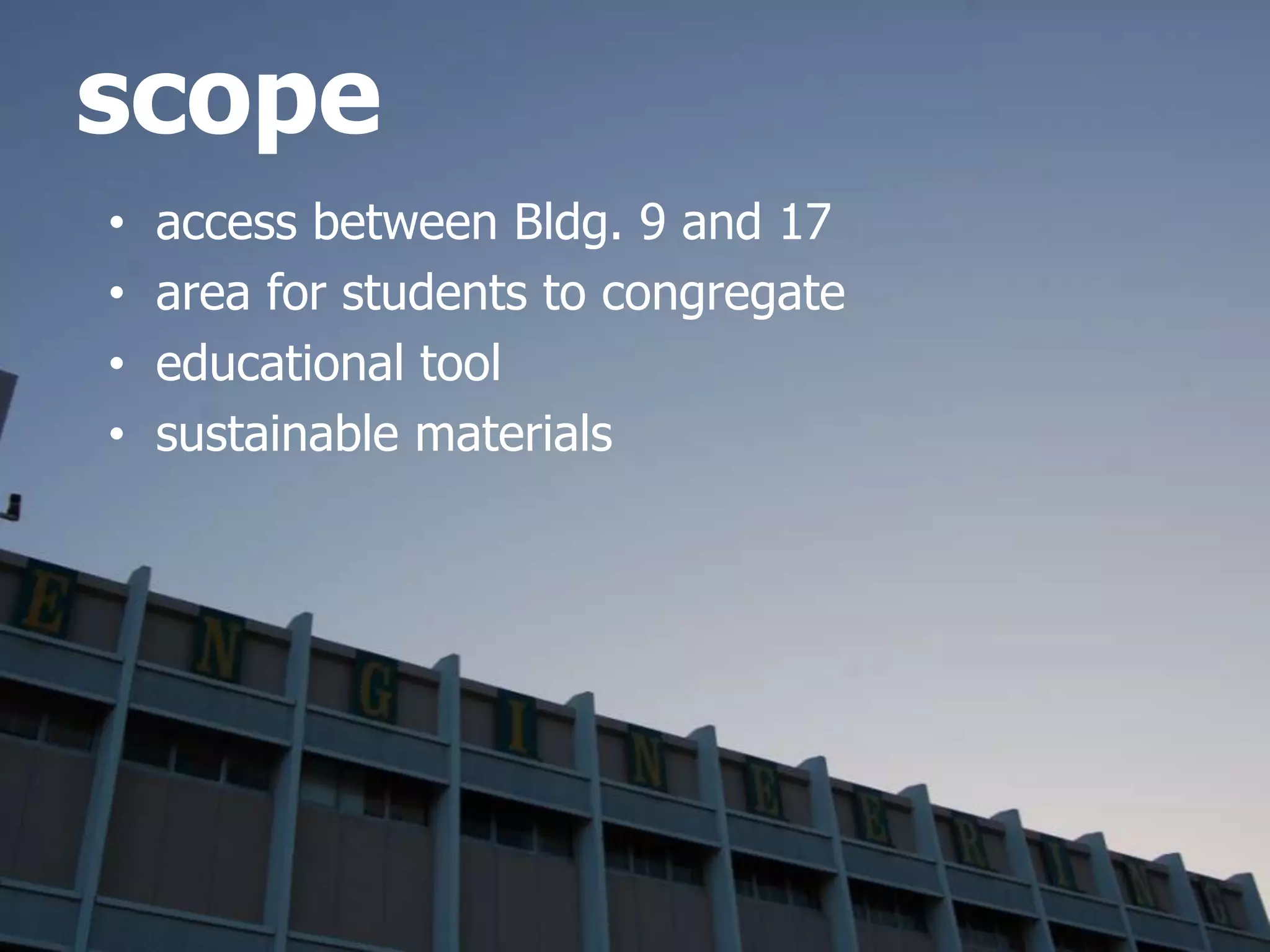 area for students to congregate