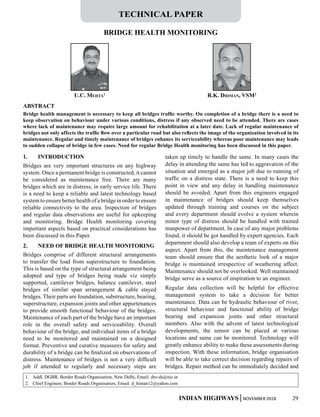 BRIDGE HEALTH MONITORING FOR BETTER SERVICE LIFE | PDF