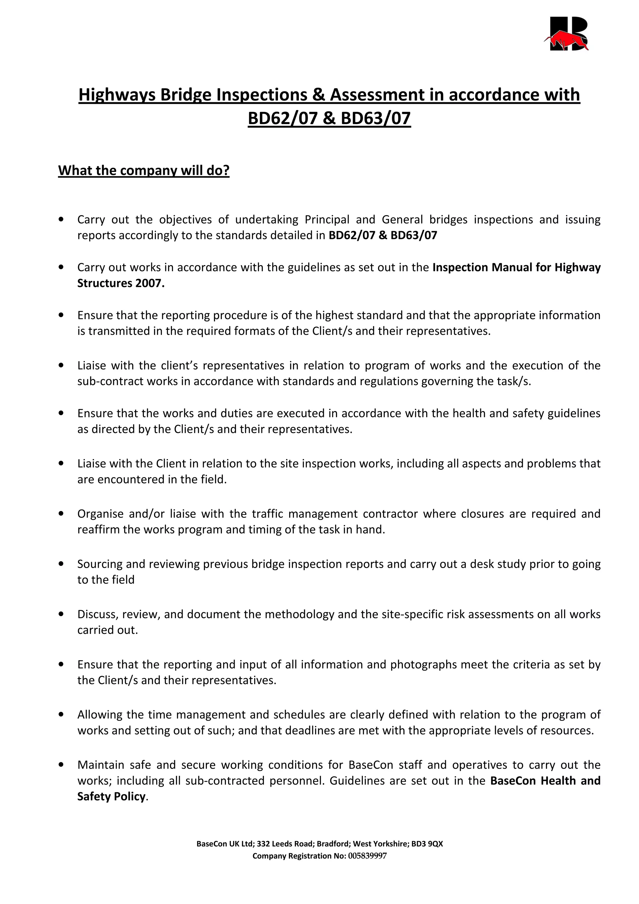 Bridge Inspection Requirements – National Bridge Inspection Standards ...