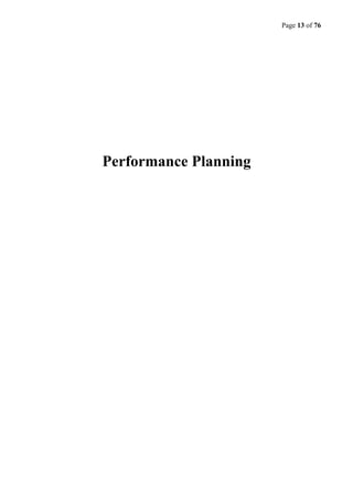 Page 13 of 76
Performance Planning
 