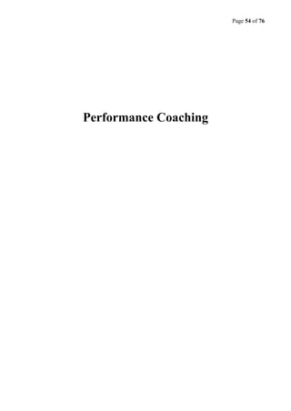 Page 54 of 76
Performance Coaching
 