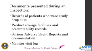 Monitoring Audit and Inspection in Research.pptx