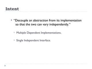 Bridge Design Pattern | PPT
