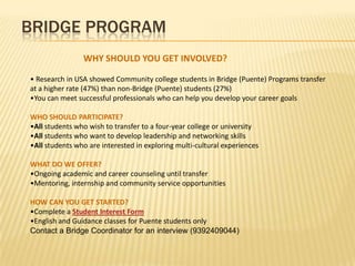 Bridge Program | PPTX