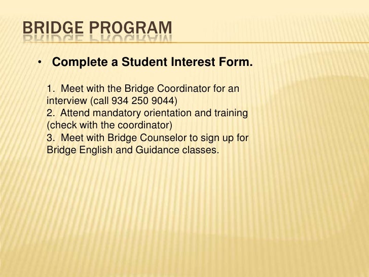 Bridge Program