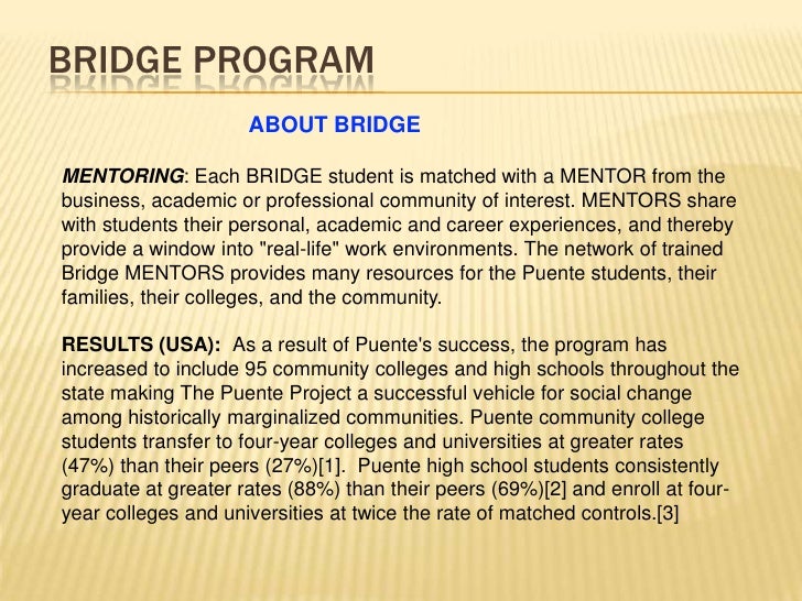 Bridge Program