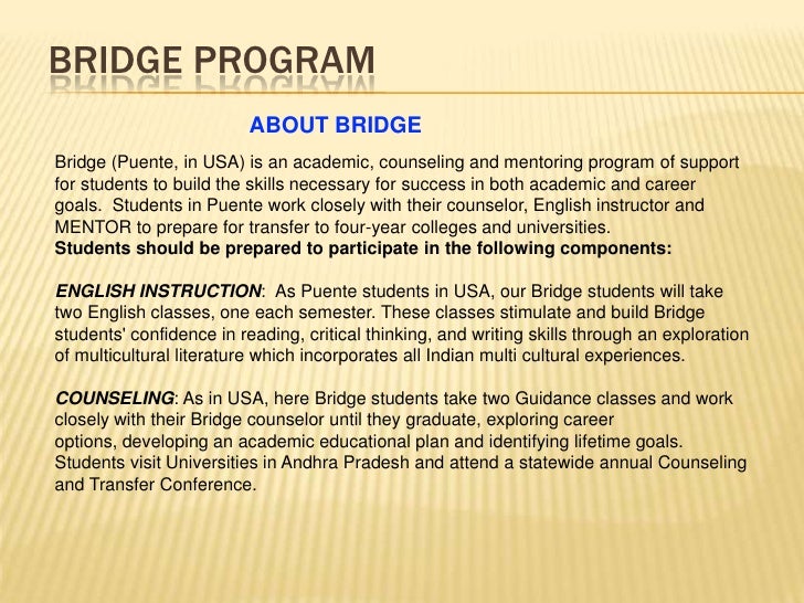 Bridge Program