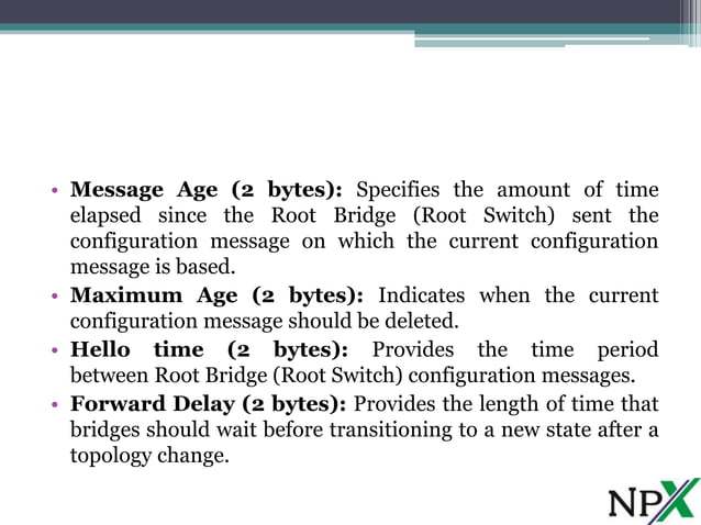 Bridge Protocol Data Unit (BPDU) Frame Format | PPT