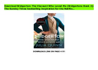 DOWNLOAD LINK ON PAGE 4 !!!!
Download Bridgerton: The Viscount Who Loved Me (Bridgertons Book 2):
The Sunday Times bestselling inspiration for the Netflix…
Download PDF Bridgerton: The Viscount Who Loved Me (Bridgertons Book 2): The Sunday Times bestselling inspiration for the Netflix… Online, Read PDF Bridgerton: The Viscount Who Loved Me (Bridgertons Book 2): The Sunday Times bestselling inspiration for the Netflix…, Full PDF Bridgerton: The Viscount Who Loved Me (Bridgertons Book 2): The Sunday Times bestselling inspiration for the Netflix…, All Ebook Bridgerton: The Viscount Who Loved Me (Bridgertons Book 2): The Sunday Times bestselling inspiration for the Netflix…, PDF and EPUB Bridgerton: The Viscount Who Loved Me (Bridgertons Book 2): The Sunday Times bestselling inspiration for the Netflix…, PDF ePub Mobi Bridgerton: The Viscount Who Loved Me (Bridgertons Book 2): The Sunday Times bestselling inspiration for the Netflix…, Downloading PDF Bridgerton: The Viscount Who Loved Me (Bridgertons Book 2): The Sunday Times bestselling inspiration for the Netflix…, Book PDF Bridgerton: The Viscount Who Loved Me (Bridgertons Book 2): The Sunday Times bestselling inspiration for the Netflix…, Read online Bridgerton: The Viscount Who Loved Me (Bridgertons Book 2): The Sunday Times bestselling inspiration for the Netflix…, Bridgerton: The Viscount Who Loved Me (Bridgertons Book 2): The Sunday Times bestselling inspiration for the Netflix… pdf, pdf Bridgerton: The Viscount Who Loved Me (Bridgertons Book 2): The Sunday Times bestselling inspiration for the Netflix…, epub Bridgerton: The Viscount Who Loved Me (Bridgertons Book 2): The Sunday Times bestselling inspiration for the Netflix…, the book Bridgerton: The Viscount Who Loved Me (Bridgertons Book 2): The Sunday Times bestselling inspiration for the Netflix…, ebook Bridgerton: The Viscount Who Loved Me (Bridgertons Book 2): The Sunday Times bestselling inspiration for the Netflix…, Bridgerton: The Viscount Who Loved Me (Bridgertons Book 2): The Sunday Times bestselling inspiration for the Netflix… E-Books, Online Bridgerton: The Viscount Who Loved Me
(Bridgertons Book 2): The Sunday Times bestselling inspiration for the Netflix… Book, Bridgerton: The Viscount Who Loved Me (Bridgertons Book 2): The Sunday Times bestselling inspiration for the Netflix… Online Read Best Book Online Bridgerton: The Viscount Who Loved Me (Bridgertons Book 2): The Sunday Times bestselling inspiration for the Netflix…, Download Online Bridgerton: The Viscount Who Loved Me (Bridgertons Book 2): The Sunday Times bestselling inspiration for the Netflix… Book, Download Online Bridgerton: The Viscount Who Loved Me (Bridgertons Book 2): The Sunday Times bestselling inspiration for the Netflix… E-Books, Download Bridgerton: The Viscount Who Loved Me (Bridgertons Book 2): The Sunday Times bestselling inspiration for the Netflix… Online, Read Best Book Bridgerton: The Viscount Who Loved Me (Bridgertons Book 2): The Sunday Times bestselling inspiration for the Netflix… Online, Pdf Books Bridgerton: The Viscount Who Loved Me (Bridgertons Book 2): The Sunday Times bestselling inspiration for the Netflix…, Download Bridgerton: The Viscount Who Loved Me (Bridgertons Book 2): The Sunday Times bestselling inspiration for the Netflix… Books Online, Download Bridgerton: The Viscount Who Loved Me (Bridgertons Book 2): The Sunday Times bestselling inspiration for the Netflix… Full Collection, Read Bridgerton: The Viscount Who Loved Me (Bridgertons Book 2): The Sunday Times bestselling inspiration for the Netflix… Book, Read Bridgerton: The Viscount Who Loved Me (Bridgertons Book 2): The Sunday Times bestselling inspiration for the Netflix… Ebook, Bridgerton: The Viscount Who Loved Me (Bridgertons Book 2): The Sunday Times bestselling inspiration for the Netflix… PDF Read online, Bridgerton: The Viscount Who Loved Me (Bridgertons Book 2): The Sunday Times bestselling inspiration for the Netflix… Ebooks, Bridgerton: The Viscount Who Loved Me (Bridgertons Book 2): The Sunday Times bestselling inspiration for the Netflix… pdf Read online,
Bridgerton: The Viscount Who Loved Me (Bridgertons Book 2): The Sunday Times bestselling inspiration for the Netflix… Best Book, Bridgerton: The Viscount Who Loved Me (Bridgertons Book 2): The Sunday Times bestselling inspiration for the Netflix… Popular, Bridgerton: The Viscount Who Loved Me (Bridgertons Book 2): The Sunday Times bestselling inspiration for the Netflix… Download, Bridgerton: The Viscount Who Loved Me (Bridgertons Book 2): The Sunday Times bestselling inspiration for the Netflix… Full PDF, Bridgerton: The Viscount Who Loved Me (Bridgertons Book 2): The Sunday Times bestselling inspiration for the Netflix… PDF Online, Bridgerton: The Viscount Who Loved Me (Bridgertons Book 2): The Sunday Times bestselling inspiration for the Netflix… Books Online, Bridgerton: The Viscount Who Loved Me (Bridgertons Book 2): The Sunday Times bestselling inspiration for the Netflix… Ebook, Bridgerton: The Viscount Who Loved Me (Bridgertons Book 2): The Sunday Times bestselling inspiration for the Netflix… Book, Bridgerton: The Viscount Who Loved Me (Bridgertons Book 2): The Sunday Times bestselling inspiration for the Netflix… Full Popular PDF, PDF Bridgerton: The Viscount Who Loved Me (Bridgertons Book 2): The Sunday Times bestselling inspiration for the Netflix… Download Book PDF Bridgerton: The Viscount Who Loved Me (Bridgertons Book 2): The Sunday Times bestselling inspiration for the Netflix…, Read online PDF Bridgerton: The Viscount Who Loved Me (Bridgertons Book 2): The Sunday Times bestselling inspiration for the Netflix…, PDF Bridgerton: The Viscount Who Loved Me (Bridgertons Book 2): The Sunday Times bestselling inspiration for the Netflix… Popular, PDF Bridgerton: The Viscount Who Loved Me (Bridgertons Book 2): The Sunday Times bestselling inspiration for the Netflix… Ebook, Best Book Bridgerton: The Viscount Who Loved Me (Bridgertons Book 2): The Sunday Times bestselling inspiration for the Netflix…, PDF Bridgerton: The Viscount Who Loved
Me (Bridgertons Book 2): The Sunday Times bestselling inspiration for the Netflix… Collection, PDF Bridgerton: The Viscount Who Loved Me (Bridgertons Book 2): The Sunday Times bestselling inspiration for the Netflix… Full Online, full book Bridgerton: The Viscount Who Loved Me (Bridgertons Book 2): The Sunday Times bestselling inspiration for the Netflix…, online pdf Bridgerton: The Viscount Who Loved Me (Bridgertons Book 2): The Sunday Times bestselling inspiration for the Netflix…, PDF Bridgerton: The Viscount Who Loved Me (Bridgertons Book 2): The Sunday Times bestselling inspiration for the Netflix… Online, Bridgerton: The Viscount Who Loved Me (Bridgertons Book 2): The Sunday Times bestselling inspiration for the Netflix… Online, Download Best Book Online Bridgerton: The Viscount Who Loved Me (Bridgertons Book 2): The Sunday Times bestselling inspiration for the Netflix…, Read Bridgerton: The Viscount Who Loved Me (Bridgertons Book 2): The Sunday Times bestselling inspiration for the Netflix… PDF files
 
