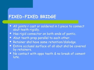 BRIDGES and crown planning in dentistry .PPT