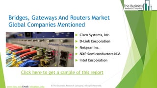 Bridges, Gateways And Routers Market 2020: Top Key Players Cisco ...