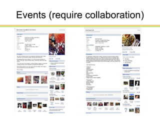 Events (require collaboration) 
