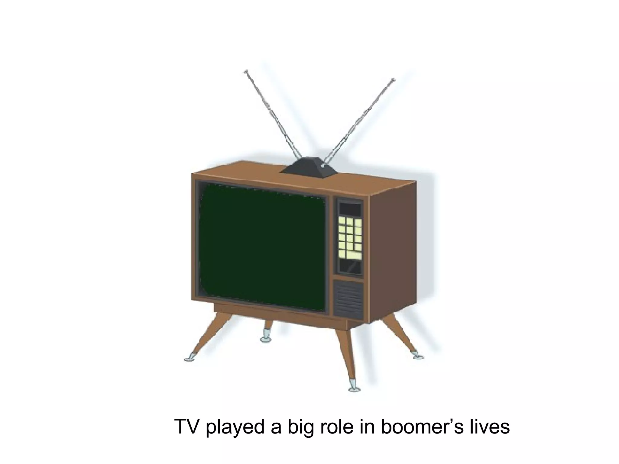 TV played a big role in boomer’s lives 