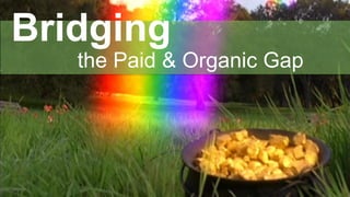 the Paid & Organic Gap
Bridging
 