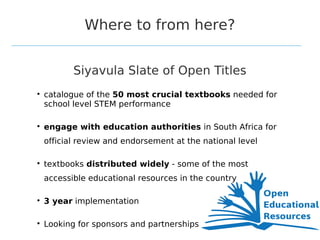 Volunteer translation of open textbooks in South Africa | PPT