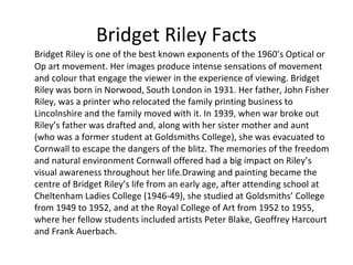 Bridget riley 8 s | PPT