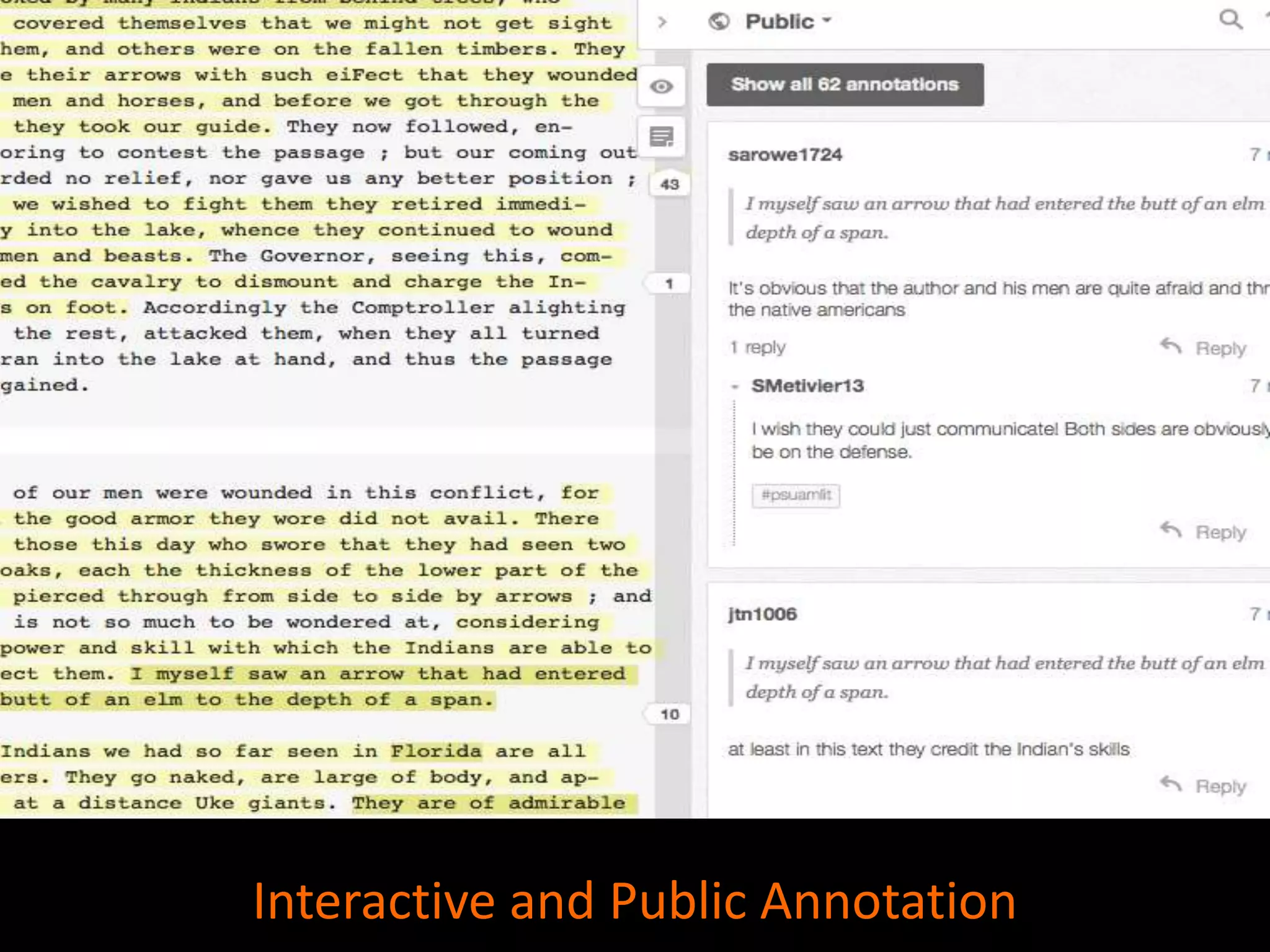 Interactive and Public Annotation
 