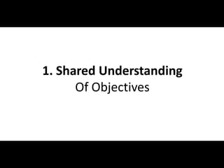 1. Shared Understanding
                  Of Objectives



#Bridgeway @RHarbridge
 