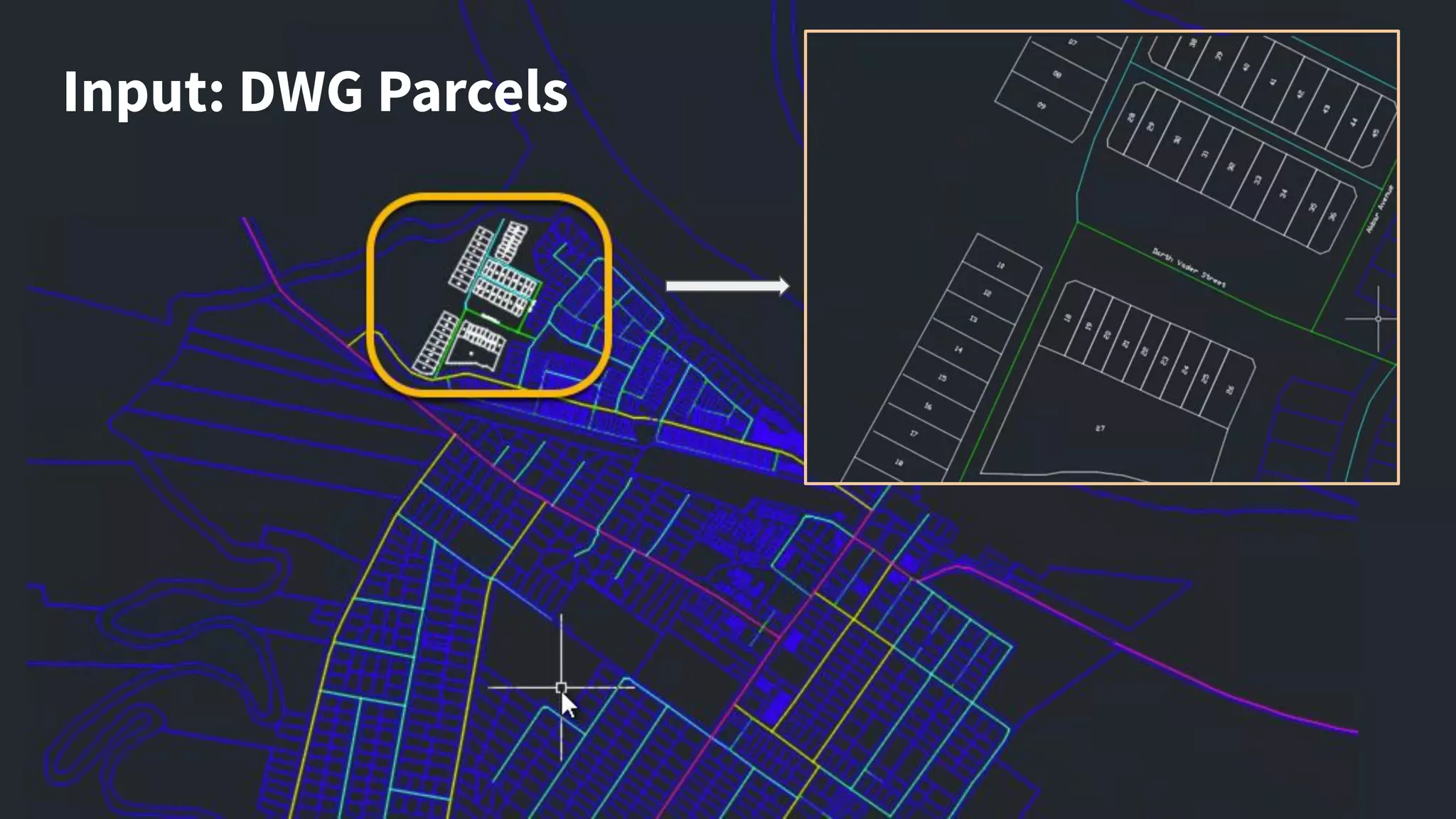 Input: DWG Parcels
 
