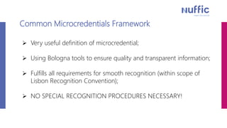 I-HE2020 Recognition of Prior Learning and Microcredentials | PPT