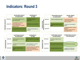 38 
Indicators: Round 3 
 