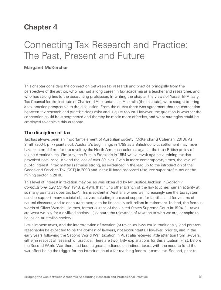 Bridging The Gap Between Academic Accounting Research And Professiona